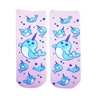 Narwhal Ankle socks