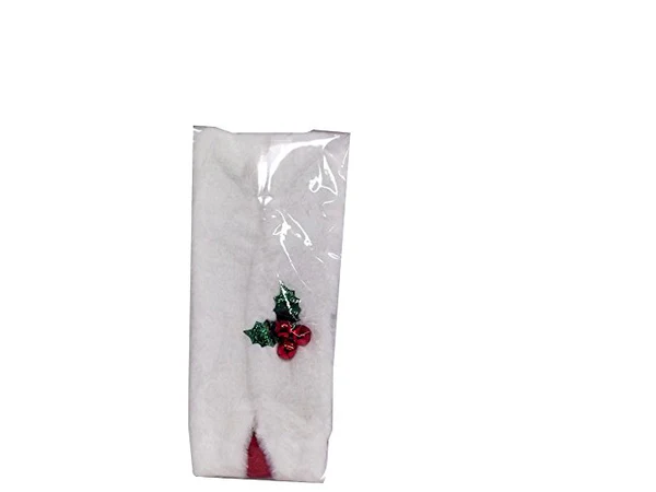 Santa Christmas Suspenders with White Plush Collar