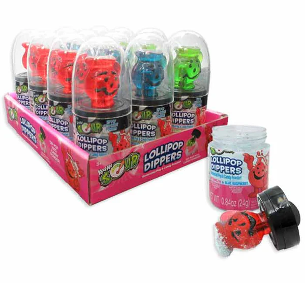 KOOL-AID SOUR LOLLIPOP DIPPERS IN DISPLAY
