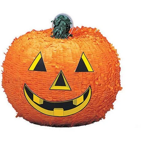 Halloween Pumpkin 3D Orange Paper Pinata