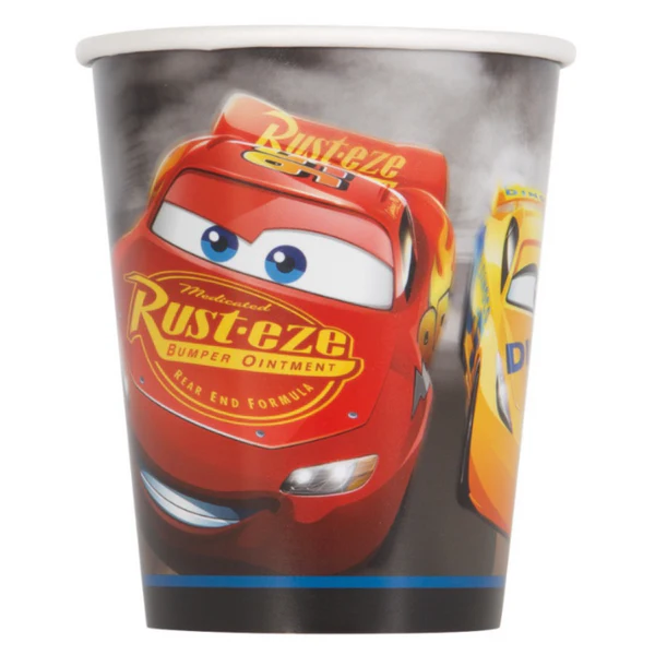 Disney Cars 3 Movie 9oz Paper Cups8ct