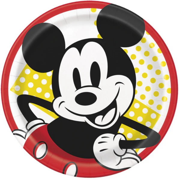 Disney Mickey Mouse Round 9" Dinner Plates8ct