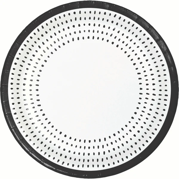 Luncheon Plate Modern Monochrome