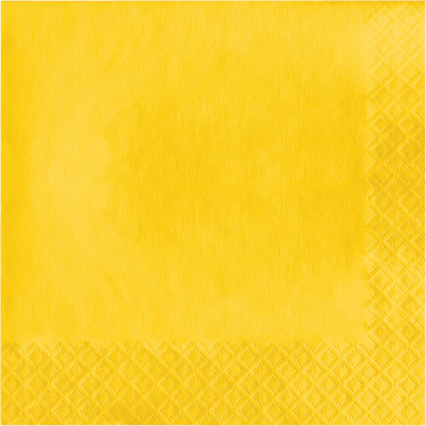 School Bus Yellow 2Ply Luncheon Napkins - 50 Count