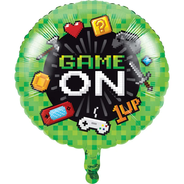 18" Gaming Party Metallic Balloon