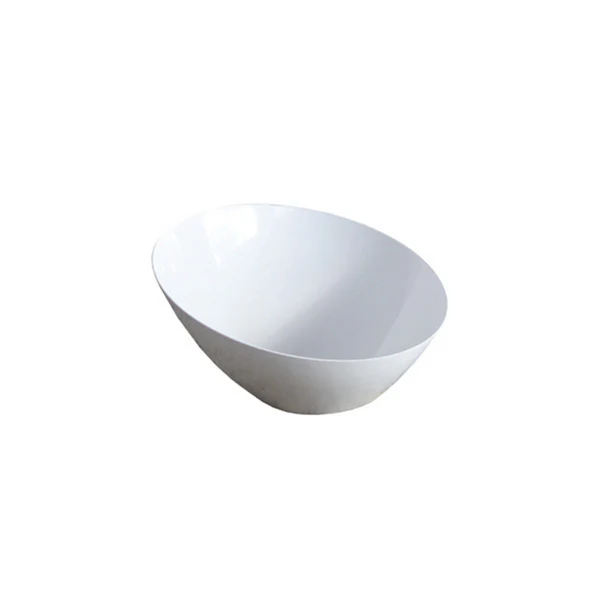 WHITE ANGLE BOWLS 8 OZ. 24