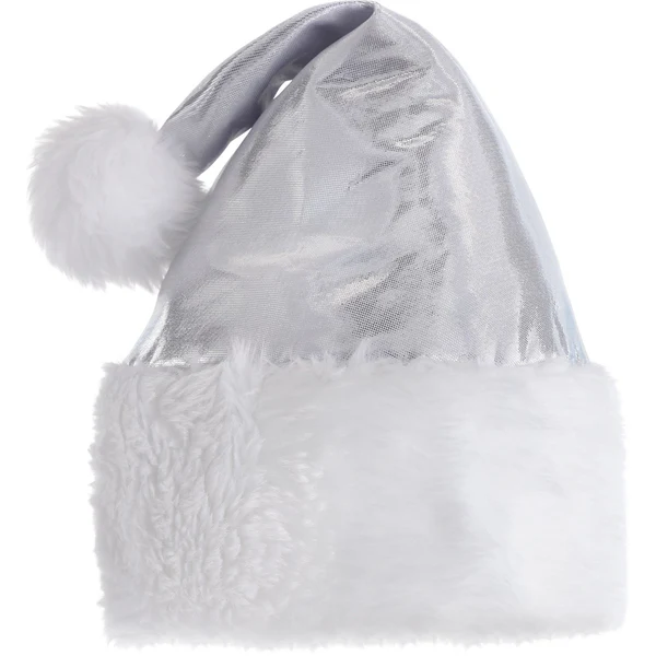 Silver Deluxe Santa Hat