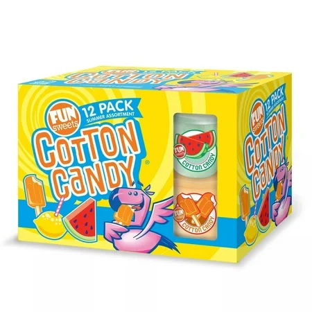 Fun Sweets Summer Cotton Candy (12 Pack)