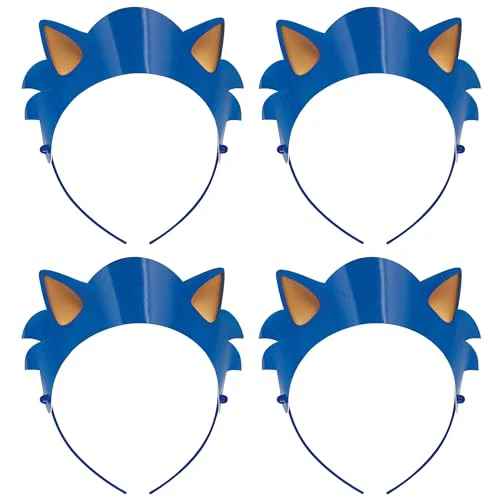 Sonic the Hedgehog Paper Party Headbands4ct