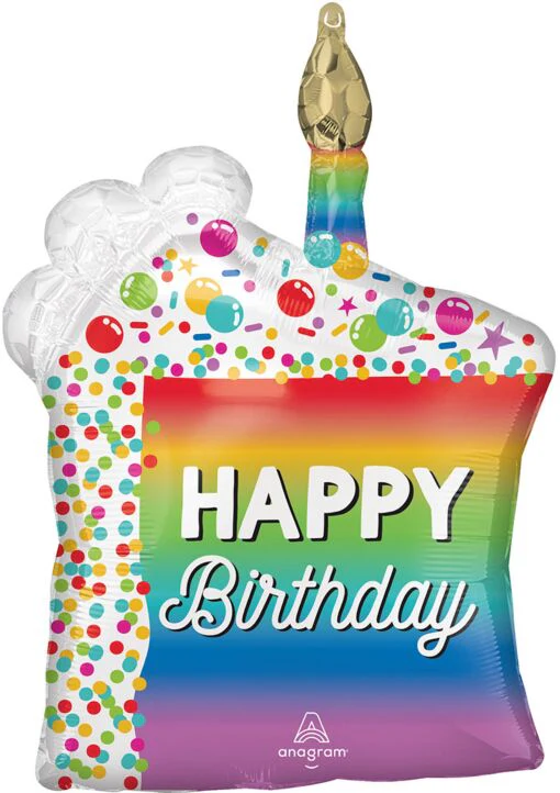 428 28" Rainbow Slice Birthday