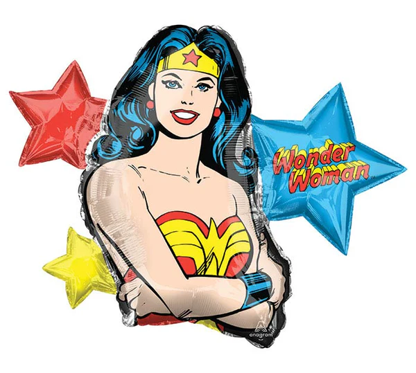 156 33" WONDER WOMAN SHAPE FOIL BALLOON