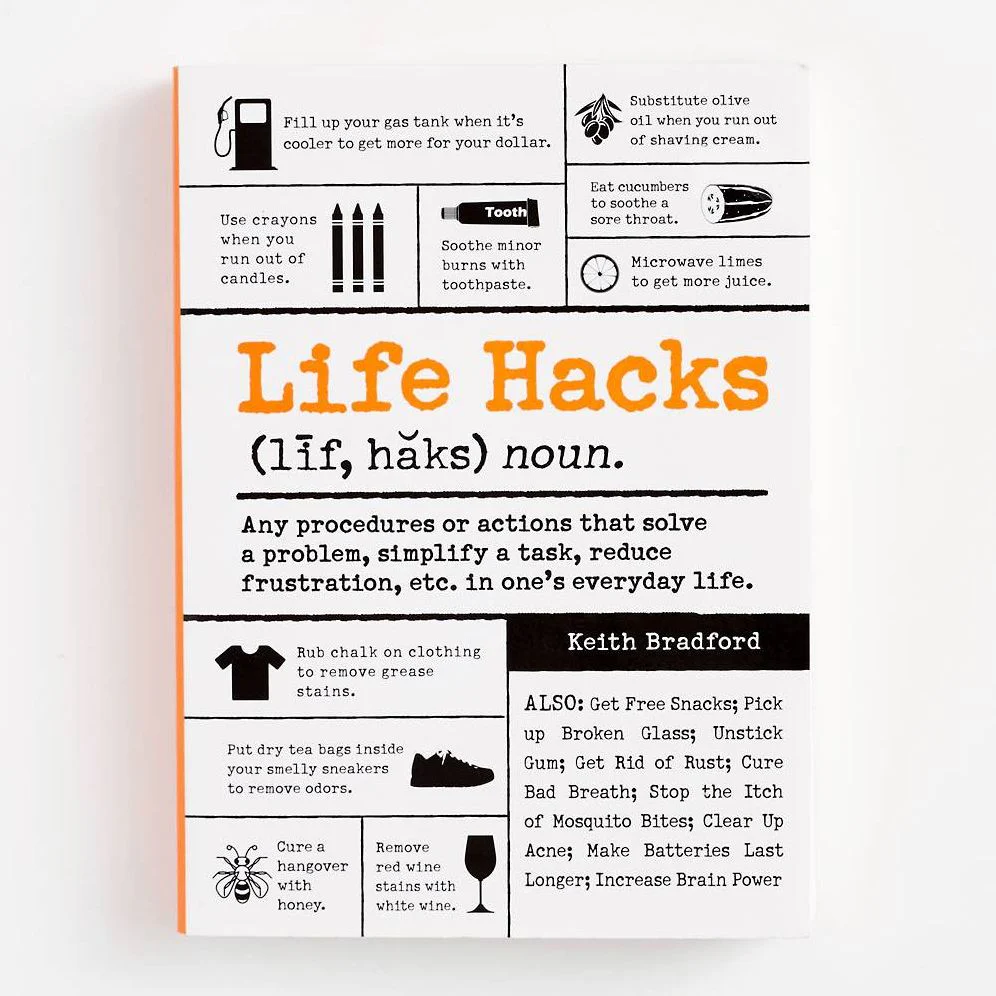 Life Hacks: Any Procedure or Action That Solves a Problem, Simplifies a Task, Reduces Frustration, Etc. in One's Everyday Life