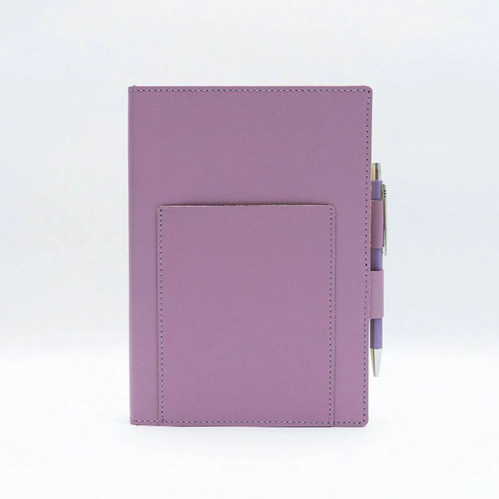 Purple Leather Journal with pen included and Blank Pages