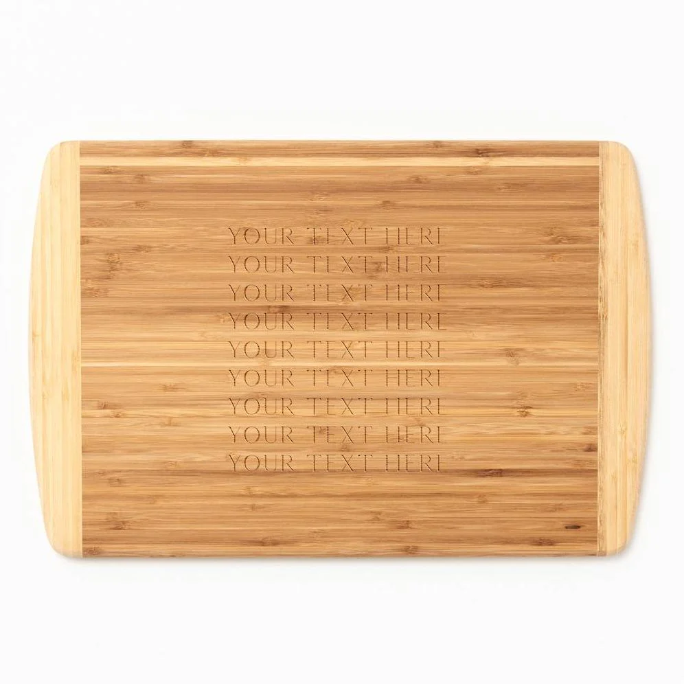 Your Text Here Two-Tone Cutting Board