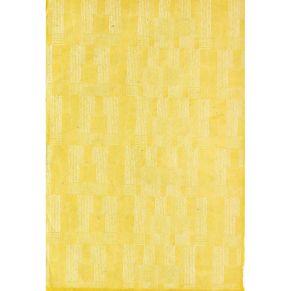 Yellow Quilt Dots Handmade Paper