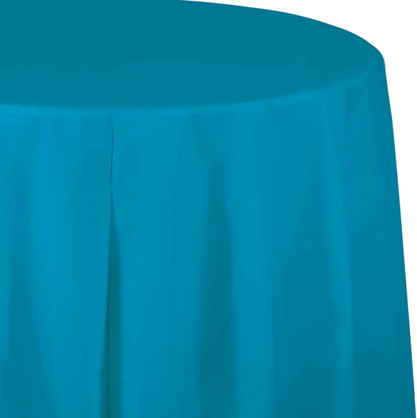 82" Blue Round Table cover