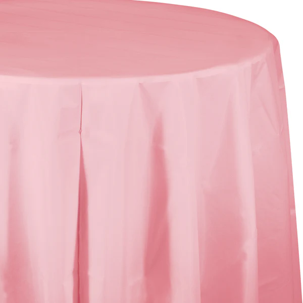 82" Classic Pink Table cover, Octy Round