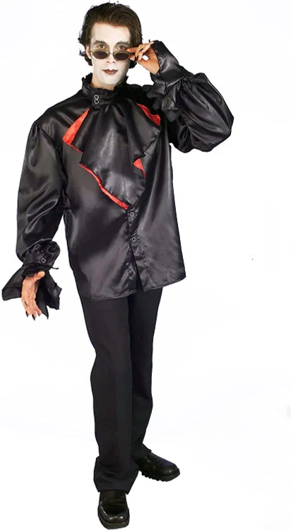 Men's Gothic Vampire Shirt Halloween Costume - One Size