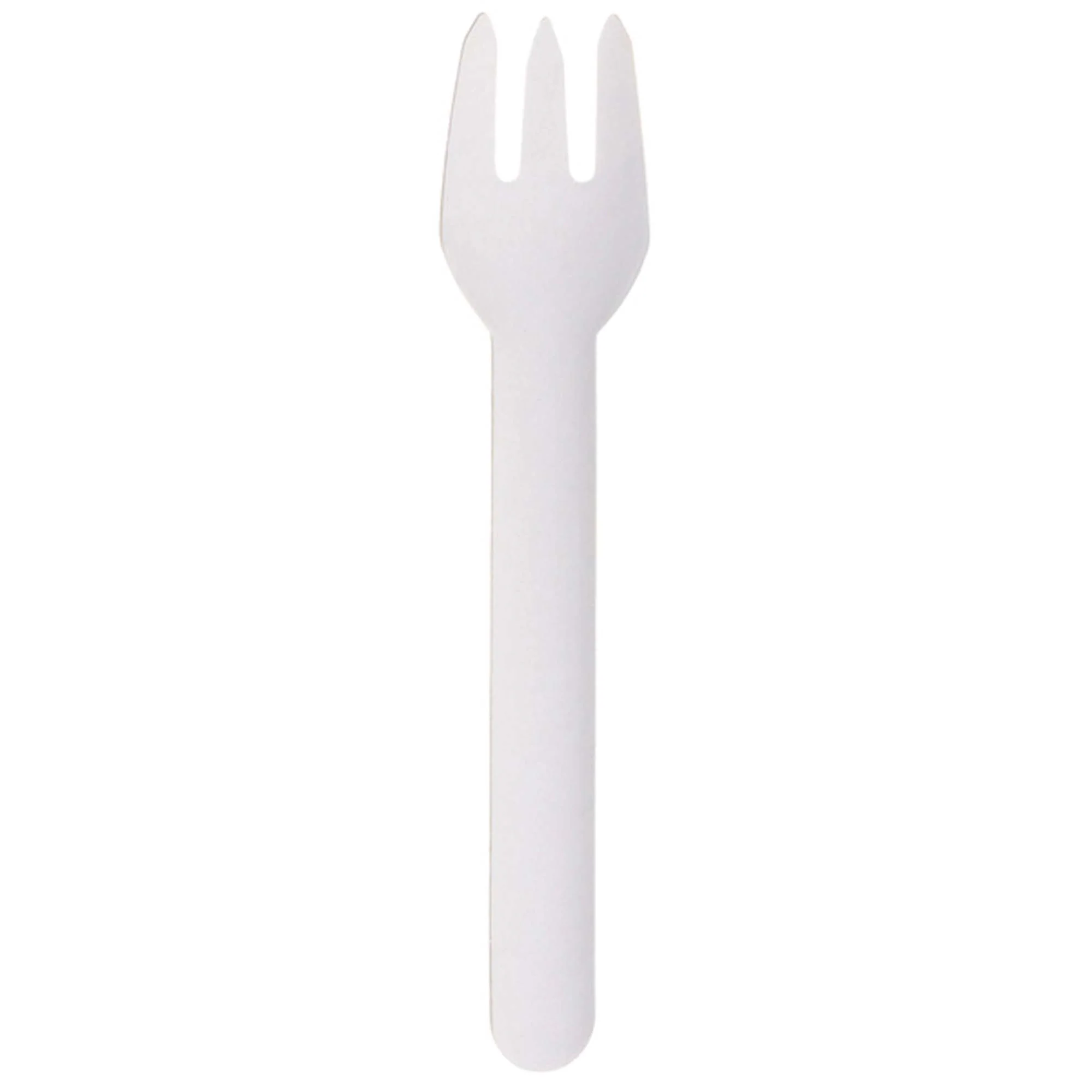 White ECO Paper Forks, 10 Count