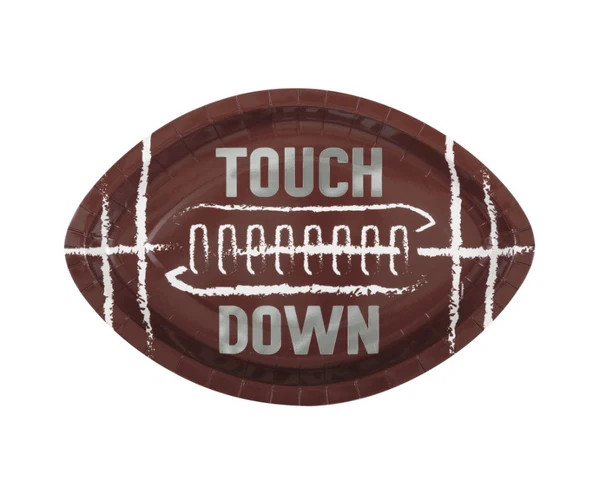Football Toss Silver Plates