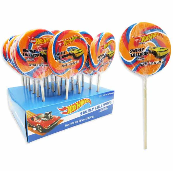 HOT WHEELS SWIRLY LOLLIPOPS IN DISPLAY
