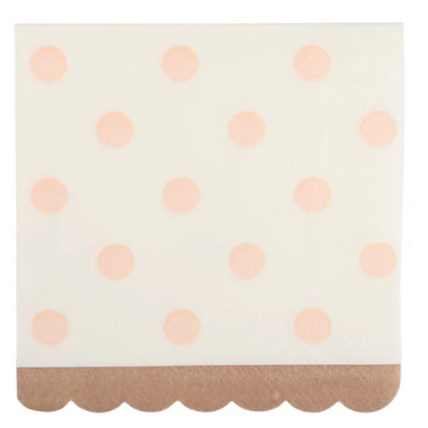 Polka Dot Cocktail Napkins