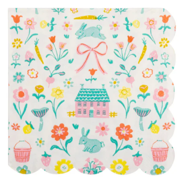 Springtime Cottage Cocktail Napkin