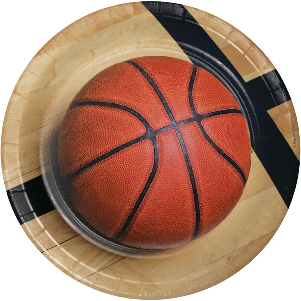 Sports Fanatic Basketball Dinner Plates