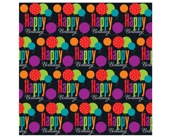 Birthday Cheer Gift Wrap30" x 5 ft