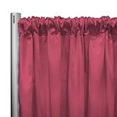 *IFR* 60" Wide Elite Taffeta Drape Panel by Eastern Mills w/ 4"Sewn Rod Pocket - Coral