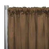 *IFR* 60" Wide Elite Taffeta Drape Panel by Eastern Mills w/ 4"Sewn Rod Pocket - Peanut