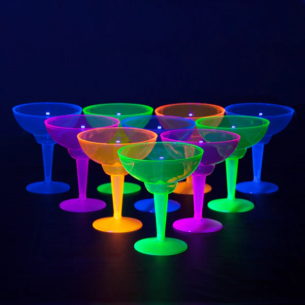 NEON MARGARITA GLASSES – 12 OZ. 12 CT.