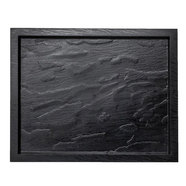 16.75″ x 12.4″ RUGGED FAUX SLATE TRAY – BLACK