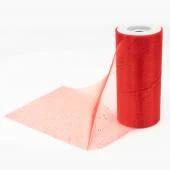 Sparkle Organza Rolls 6" x 25yds - Red