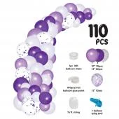 Balloon Garland Set 16ft - Purple