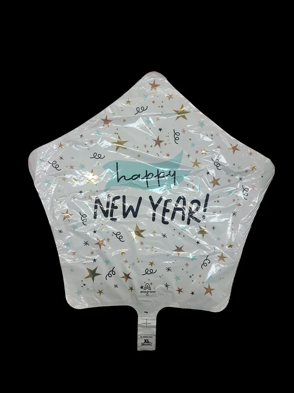 19"HAPPY NEW YEAR STAR FOIL BALLOON