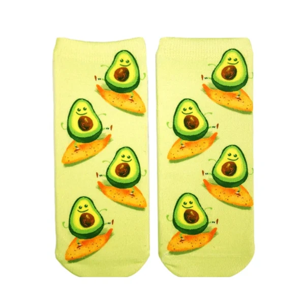 Living Royal Surfing Avocados Ankle Socks