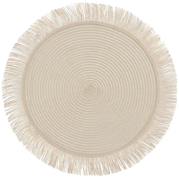 Fringed Round Placemat