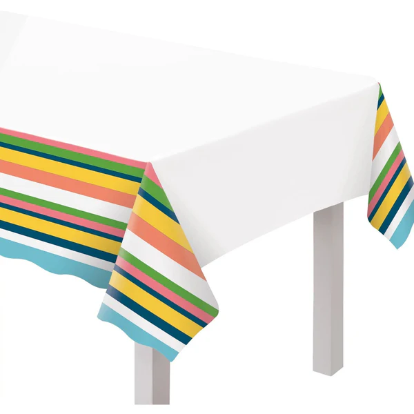Summer Hues Plastic Table Cover
