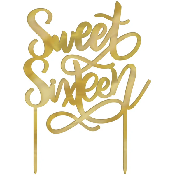 Blush Sixteen Cake Topper