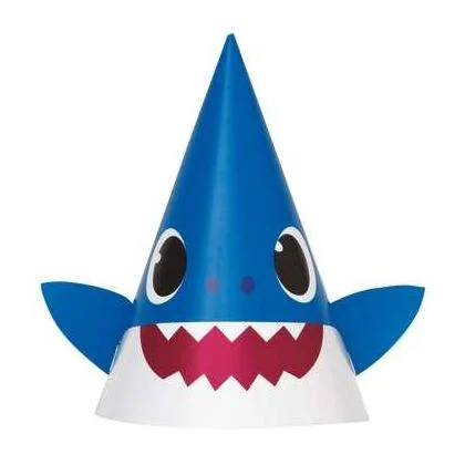 Baby Shark Paper Cone Hats