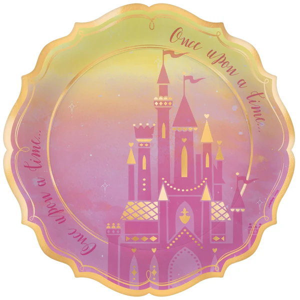 ©Disney Princess Metallic Shaped Lunch Plates
