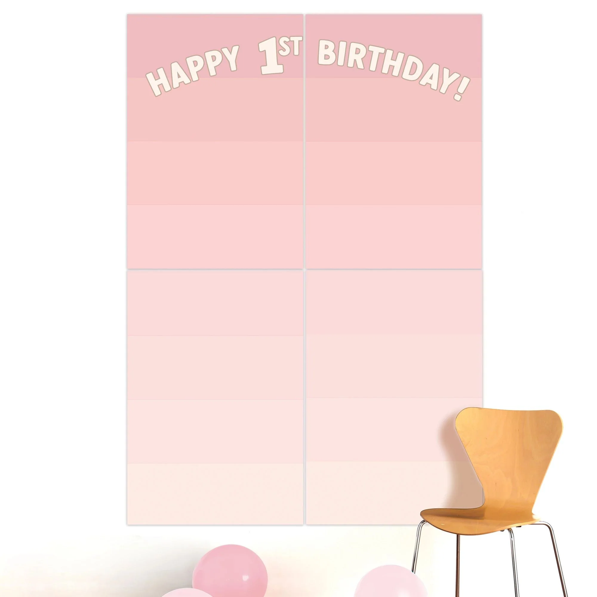 Little Miss Birthday Scene Setter, 65 X 59 Inches, 1 Count