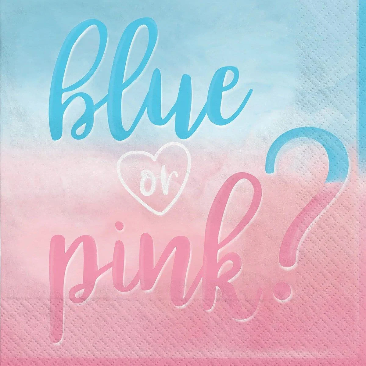 Gender Reveal Party: Lunch Napkins, 16 Count