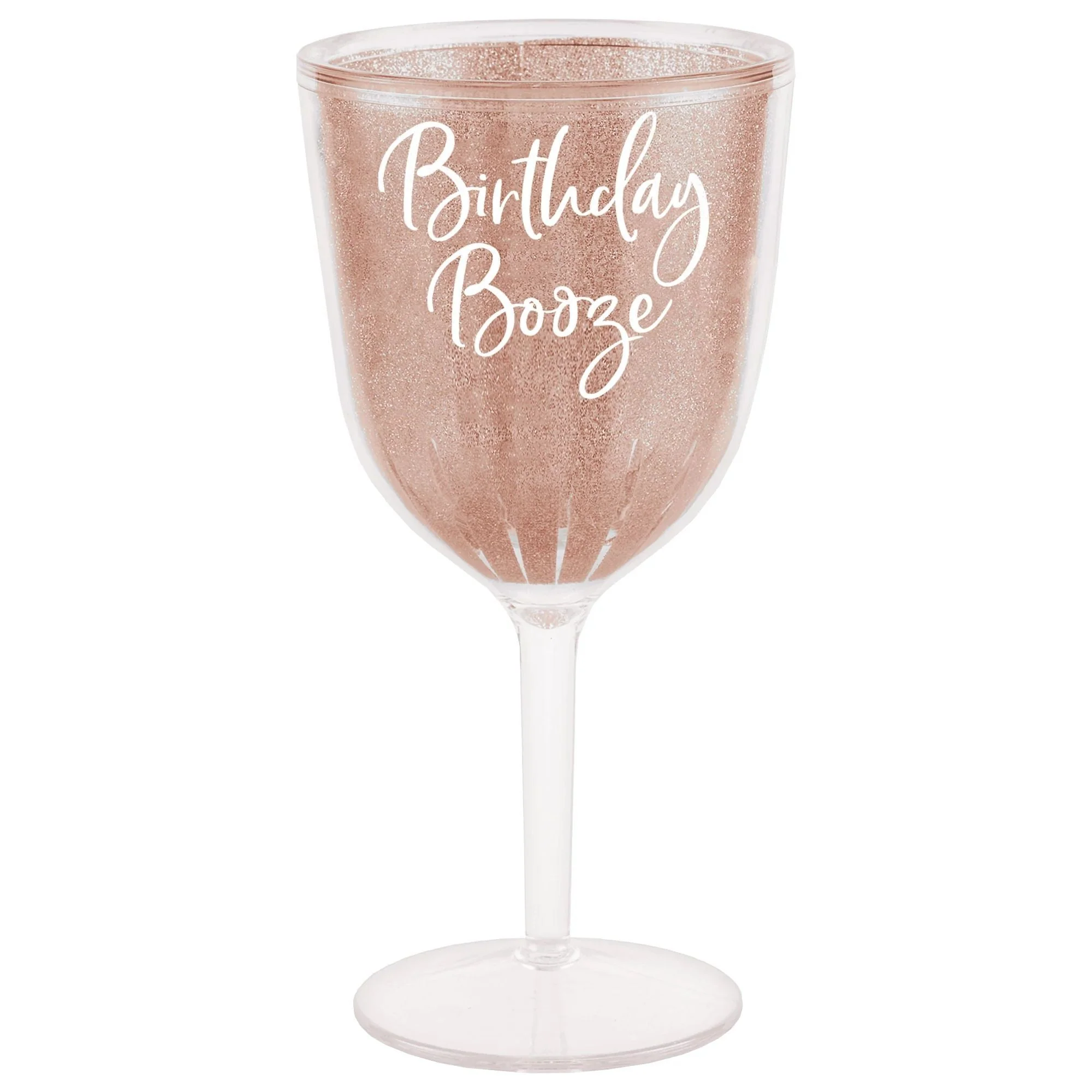 Blush Birthday Wine Goblet, 1 Count