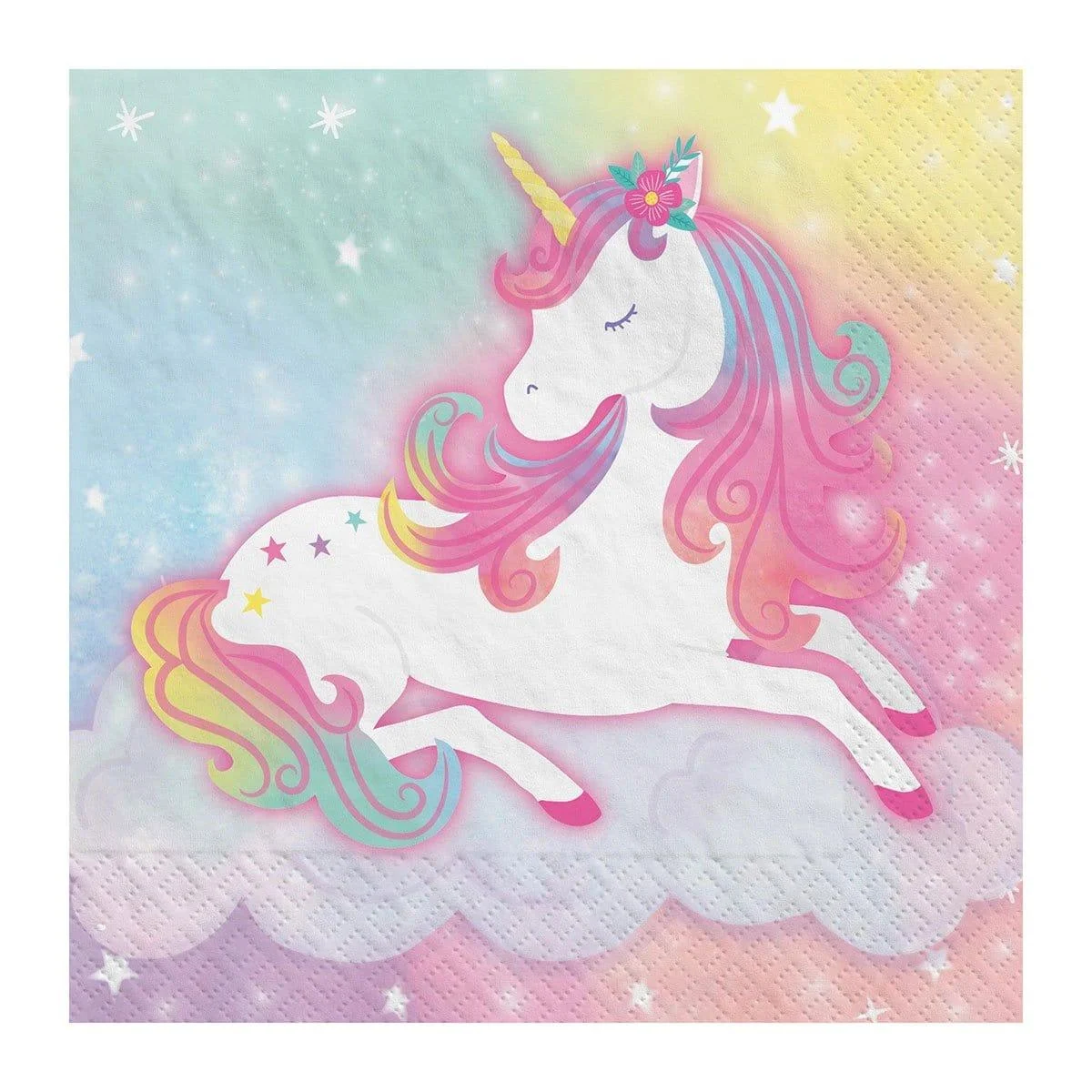 Enchanted Unicorn Beverage Napkins, 16 Count