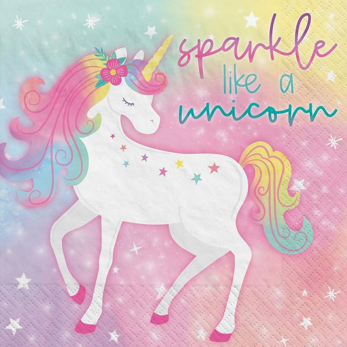 Enchanted Unicorn Lunch Napkins, 16 Count