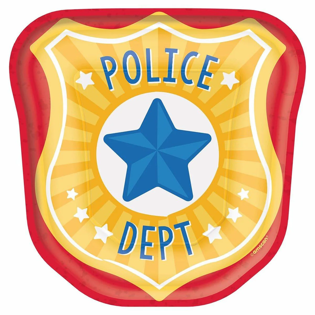 First Responders Dessert Plates 7 inches, 8 Count