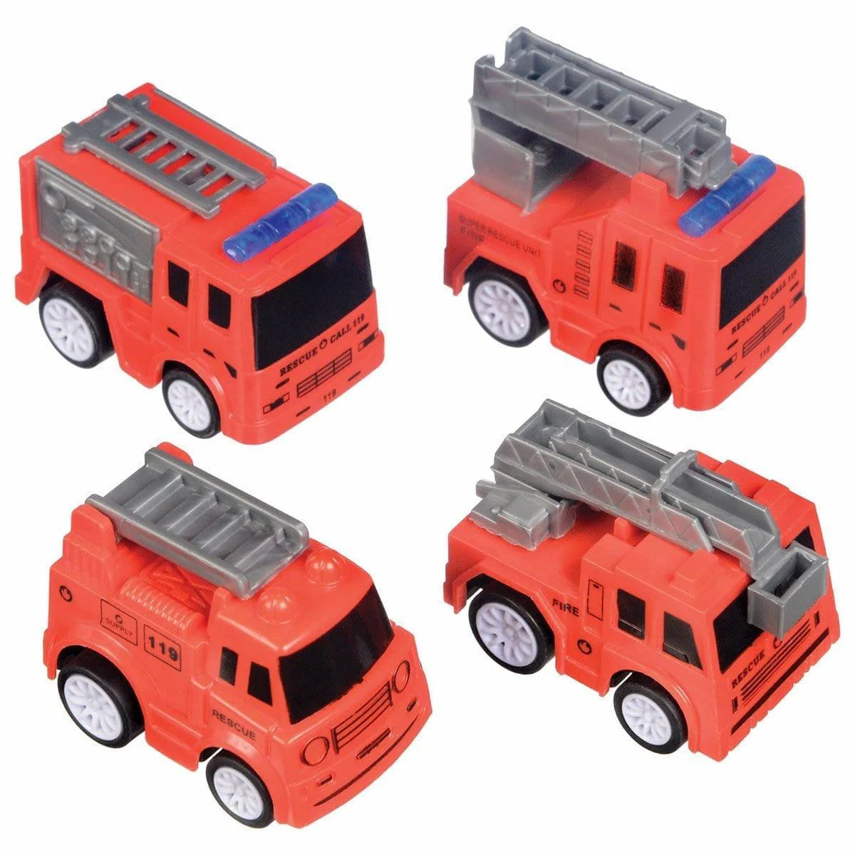 First Responders Fire Truck Favor, 4 Count