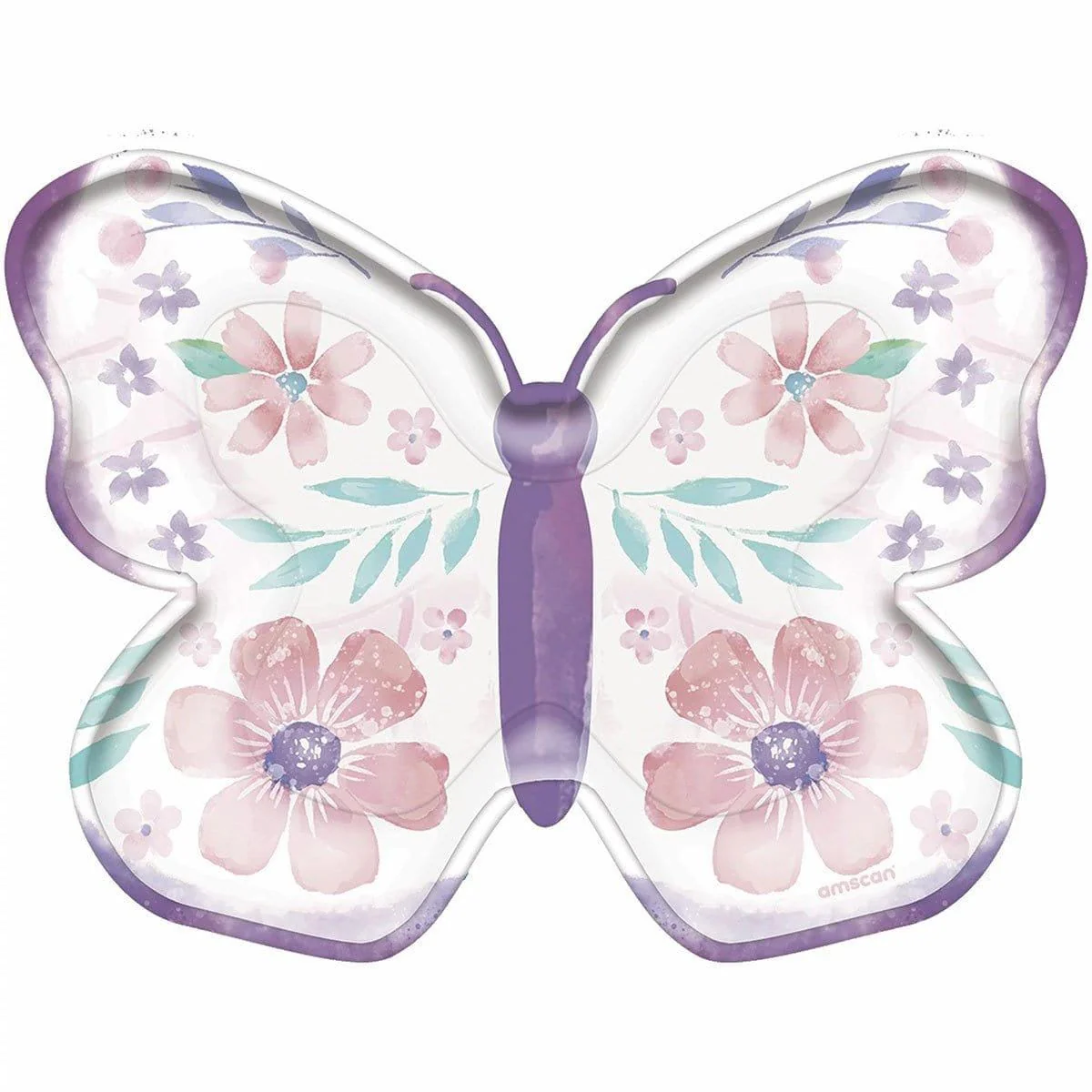 Flutter Party Shapped Plate, 8 Count